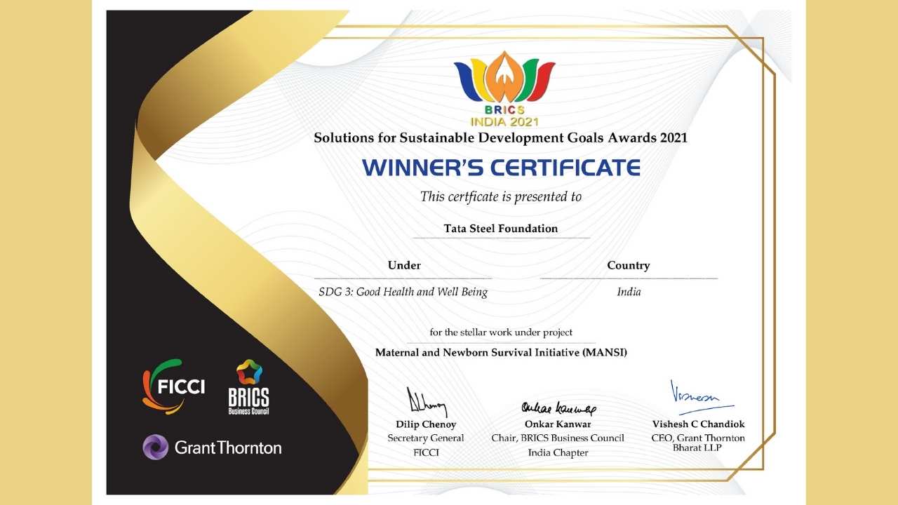 Tata Steel bags Global Safety Award by Energy Foundation